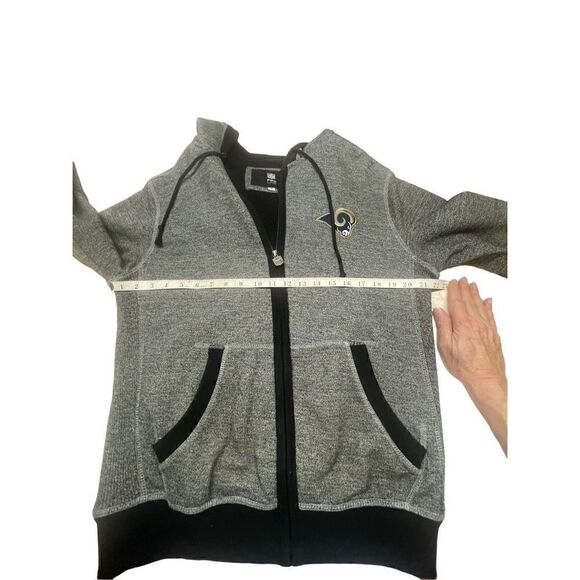 Vintage ProLine St. Louis Rams Hoodie Jacket Sz S - Picture 8 of 9